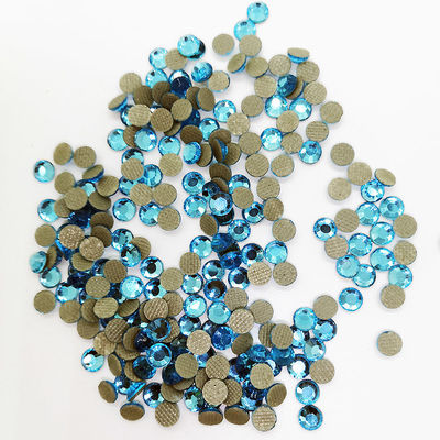 wholesale high quality D.k Sky blue color dmc crystal hot fix rhinestone